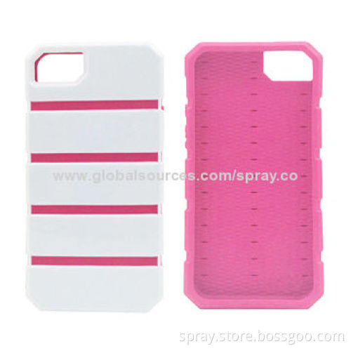 Dual color style hard case cover for iPhone 5/5S, various colors are available
